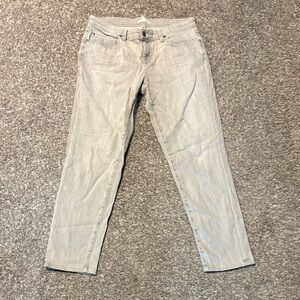 Eileen Fisher Light Gray Jean Pants Sz 8